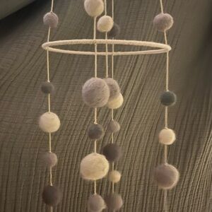 Pehr Wool Felt Garland - Gray and Cream